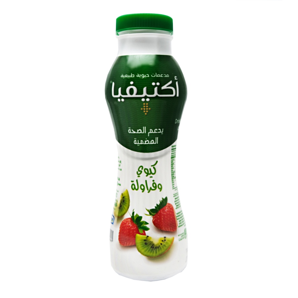 Activia Go Kiwi & Strawberry Yoghurt Drink 280ml back image