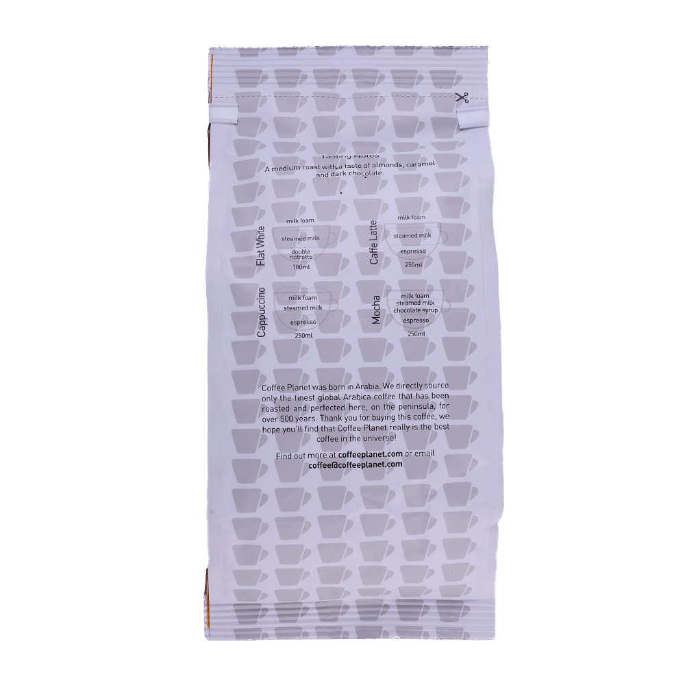 Coffee Planet Signature Breakfast Ground Coffee 250g back image