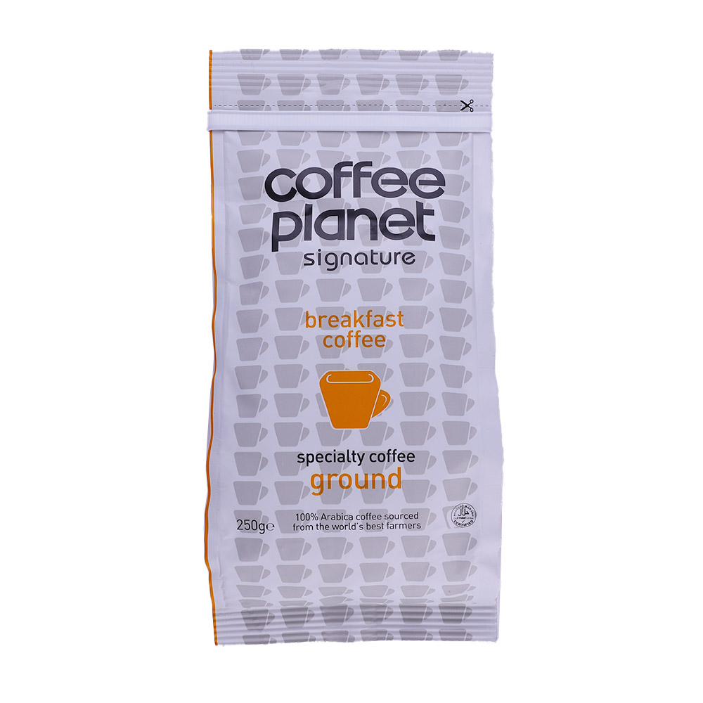 Coffee Planet Signature Breakfast Ground Coffee 250g - Available at Alosra Online Supermarket