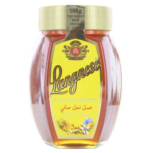 Langnese Pure Bee Honey 500g - Available at Alosra Online Supermarket
