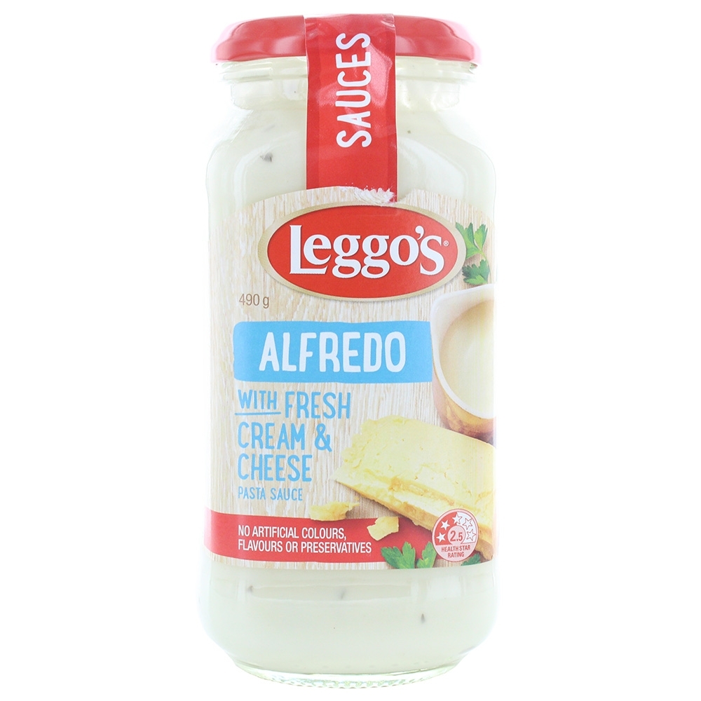 Leggo's Alfredo With Fresh Cream & Cheese Pasta Sauce 490g - Available at Alosra Online Supermarket
