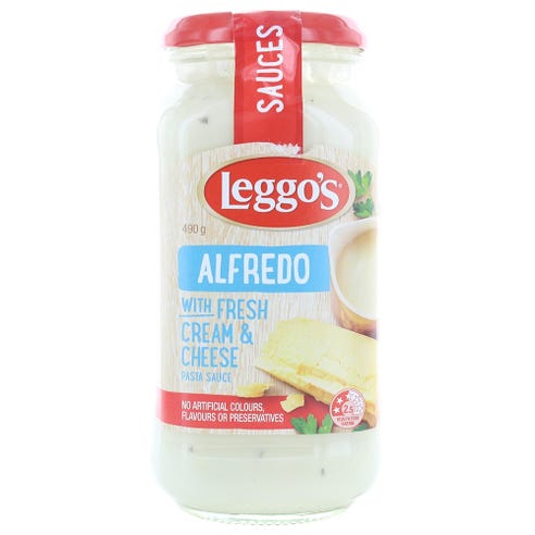 Leggo's Alfredo With Fresh Cream & Cheese Pasta Sauce 490g - Available at Alosra Online Supermarket