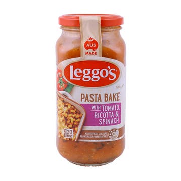Leggo's Pasta Bake With Tomato, Ricotta & Spinach Sauce 500g