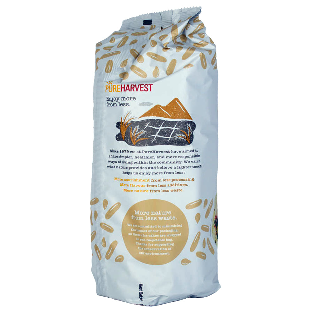Pureharvest Organic Sesame Rice Cake Thins 150g left side image