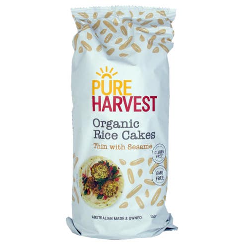 Pureharvest Organic Sesame Rice Cake Thins 150g - Available at Alosra Online Supermarket
