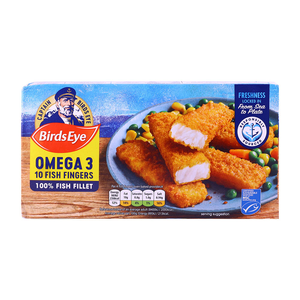 Birds Eye Omega-3 Fish Fingers 280g 10's - Available at Alosra Online Supermarket