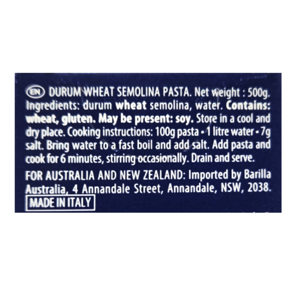 Barilla Chifferi Elbow Pasta 500g back image