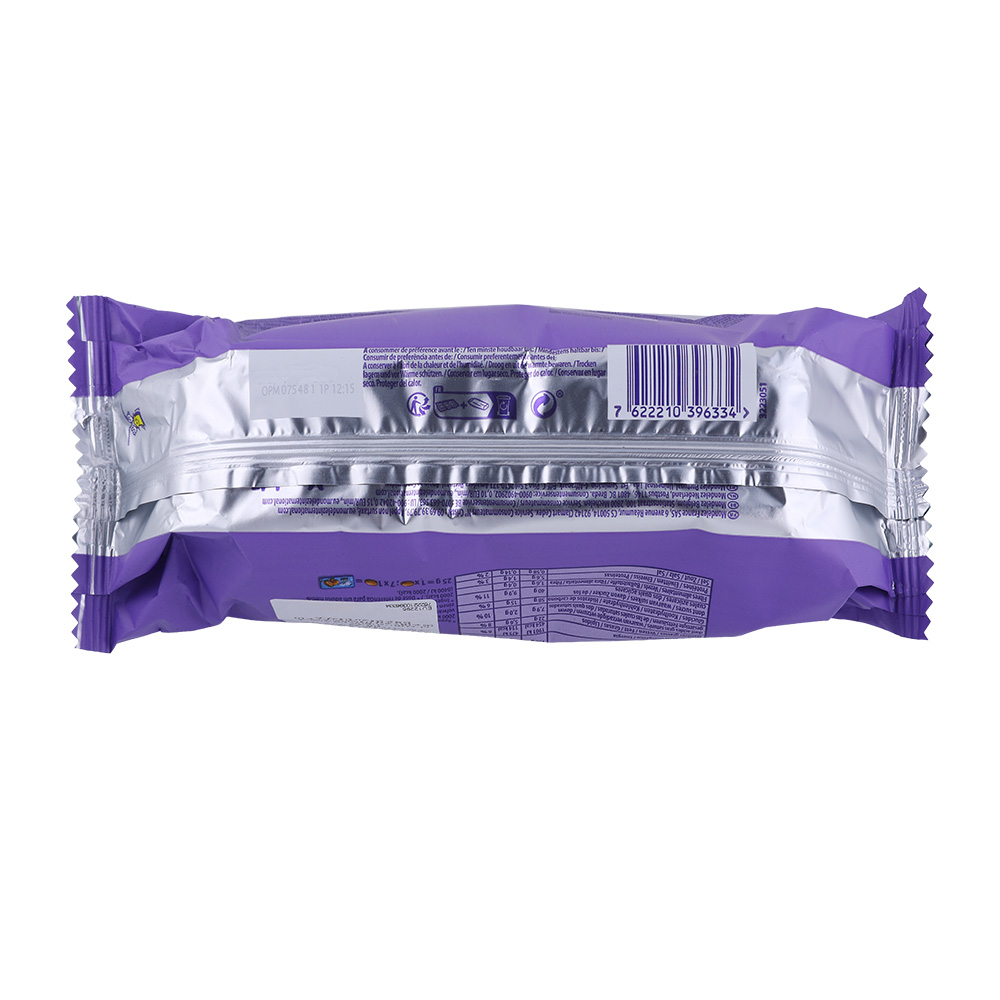 Milka Choc & Choc Chocolate Bar 175g back image