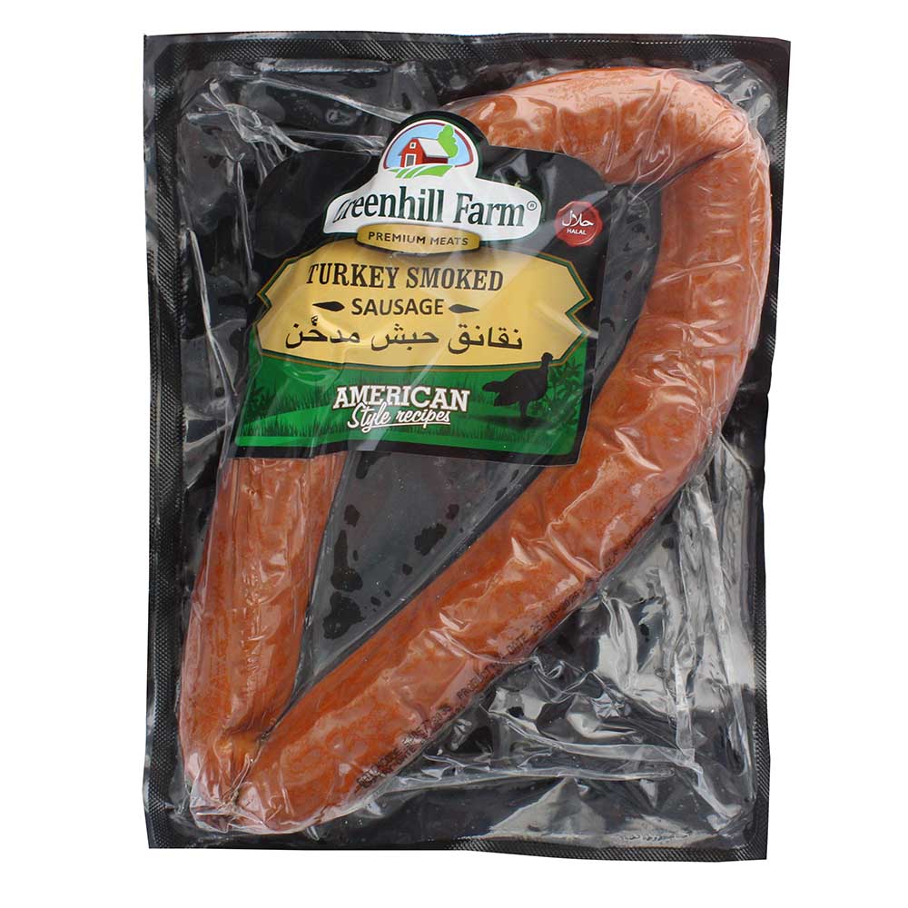Greenhill Farm Turkey Smoked Sausage 396g - Available at Alosra Online Supermarket