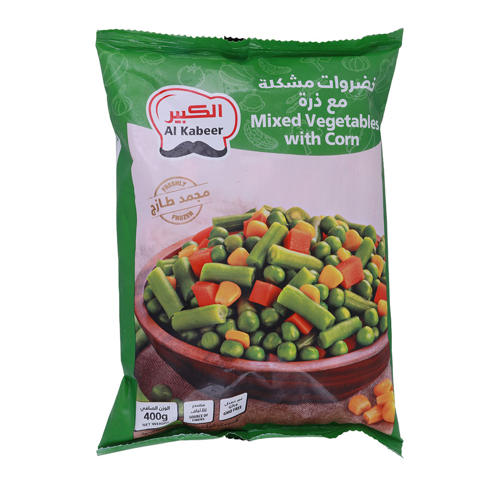 Al Kabeer Mixed Vegetables With Corn 400g