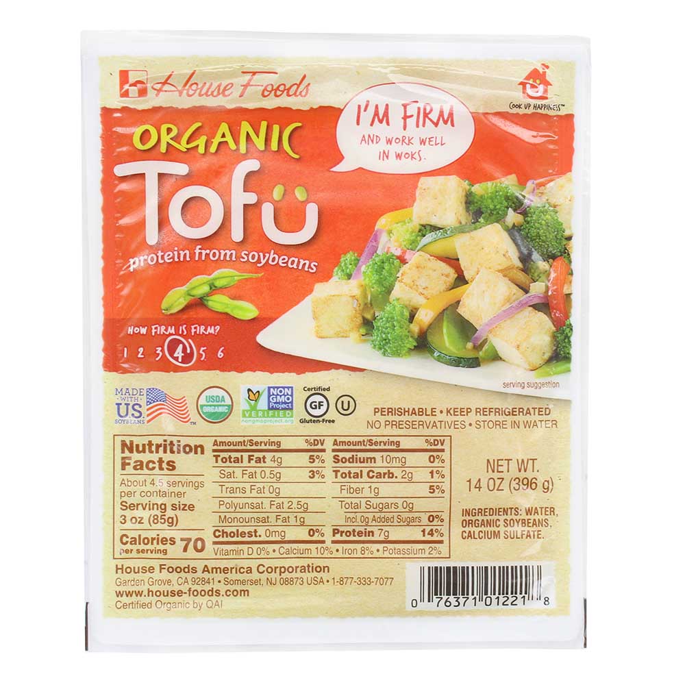 House Foods Organic Firm Tofu 396g - Available at Alosra Online Supermarket