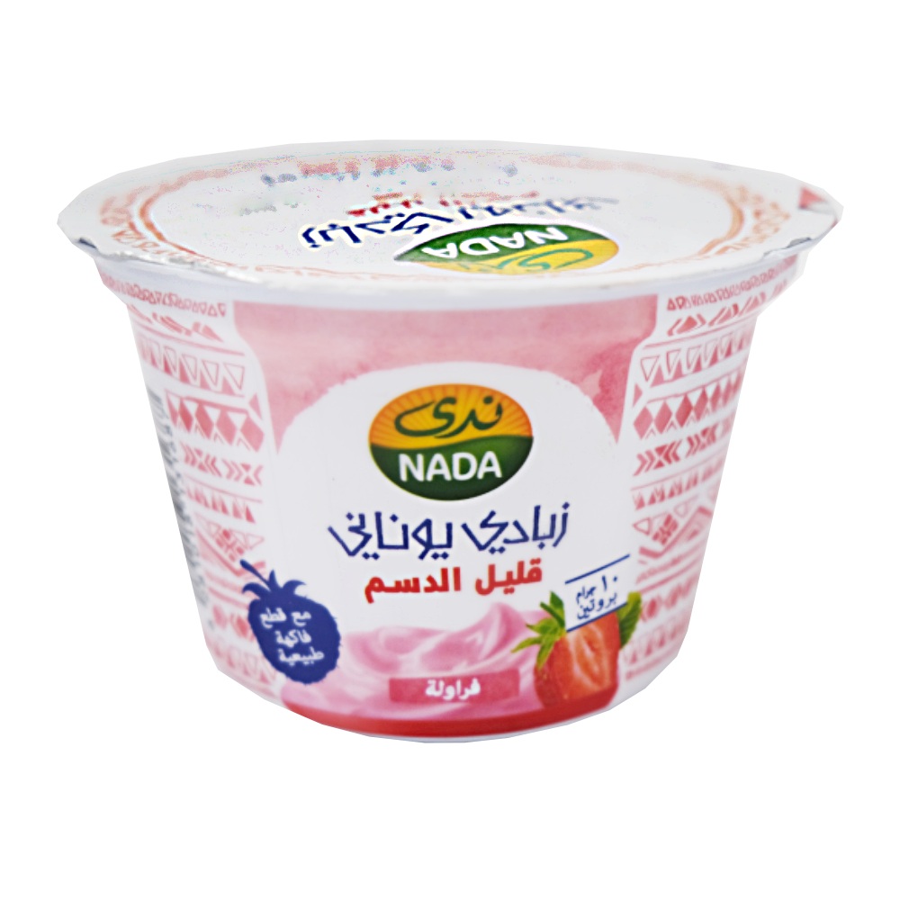 Nada Low Fat Strawberry Greek Yoghurt 160g back image