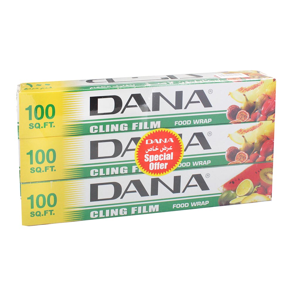 Dana Cling Film Food Wrap 3x100sqft [Special Offer] - Available at Alosra Online Supermarket