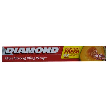 Diamond Ultra Strong Cling Wrap 100ft/30cm 