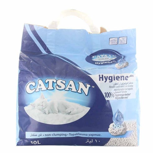 Catsan Hygiene Cat Litter 10L - Available at Alosra Online Supermarket