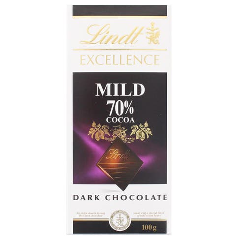Lindt Excellence 70% Mild & Dark Chocolate Bar 100g - Available at Alosra Online Supermarket