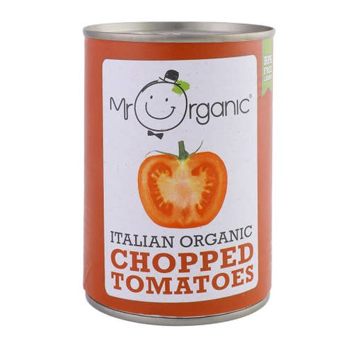 Mr Organic Chopped Tomato 400g 