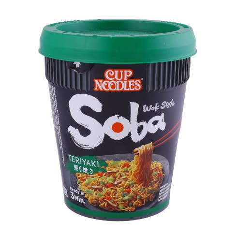 Nissin Soba Wok Style Teriyaki Noodles 90g - Available at Alosra Online Supermarket