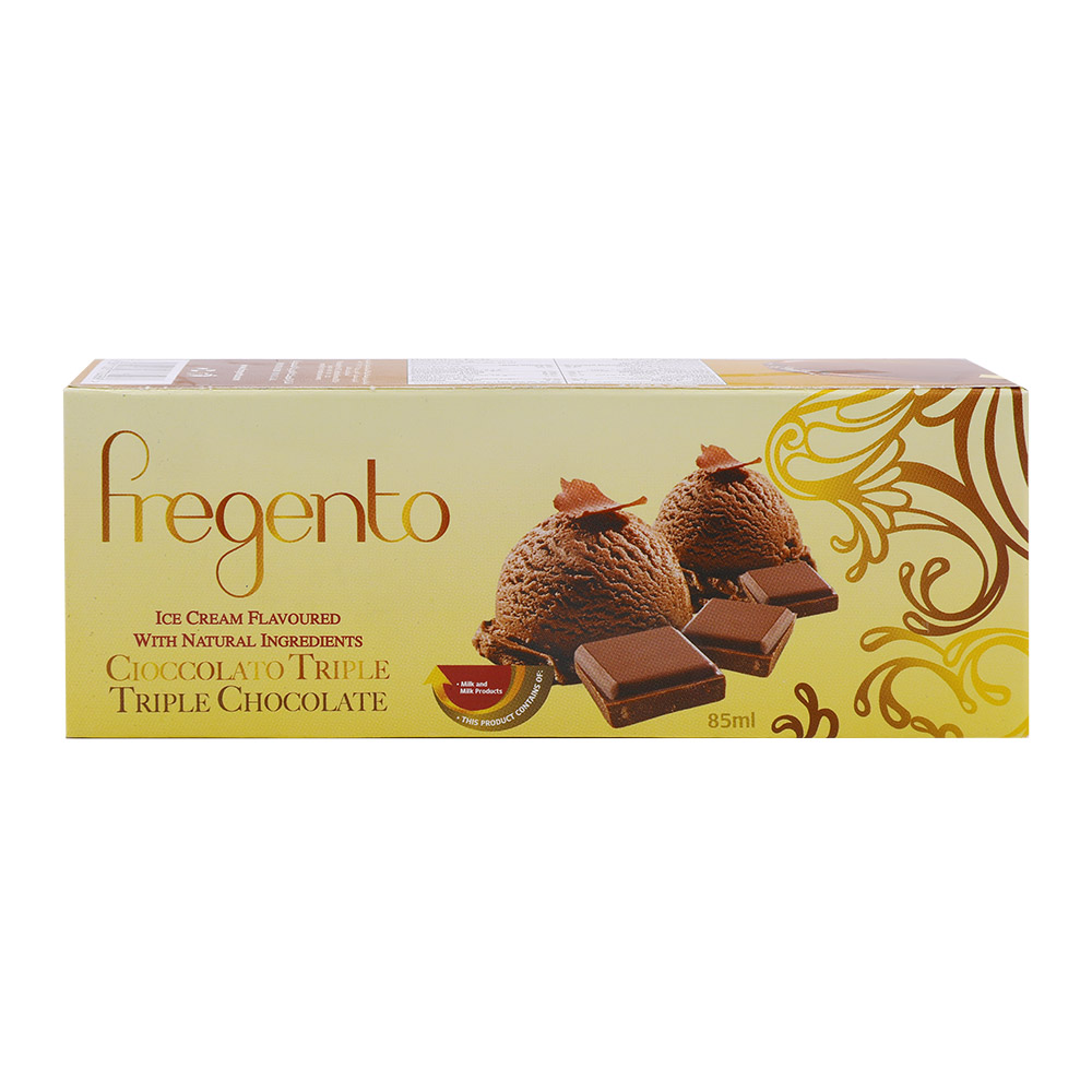 Fregento Triple Chocolate Ice Cream 85ml - Available at Alosra Online Supermarket