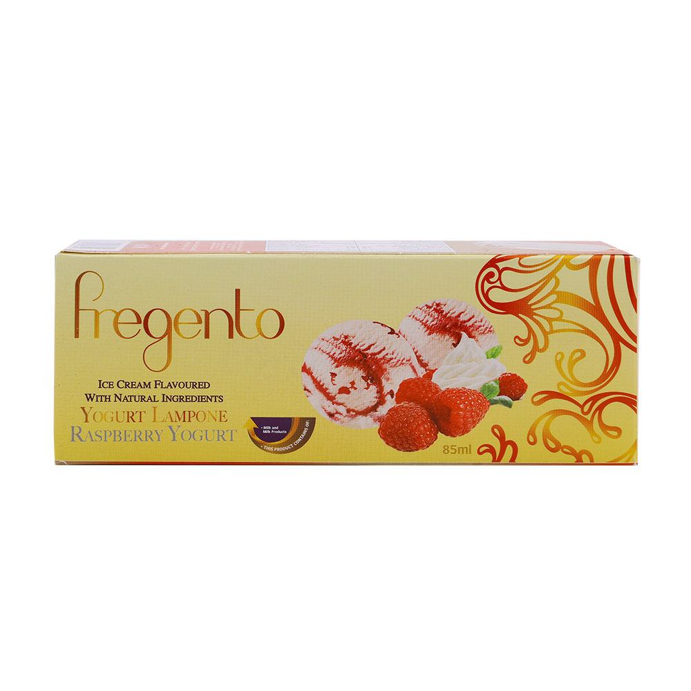 Fregento Raspberry Yogurt Ice Cream 85ml - Available at Alosra Online Supermarket