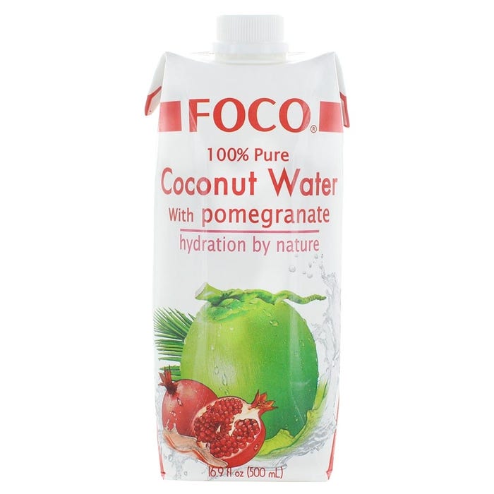Foco Coconut Water with Pomegranate 500ml - Available at Alosra Online Supermarket