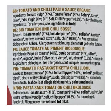 Biona Organic Arrabbiata Pasta Sauce 350g