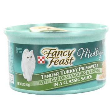Purina Fancy Feast Medleys Tender Turkey Primavera in Classic Sauce 35g - Available at Alosra Online Supermarket