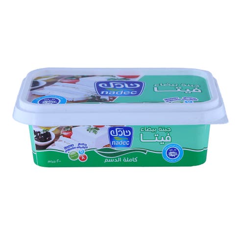 Nadec Full Fat Feta White Cheese 200g 