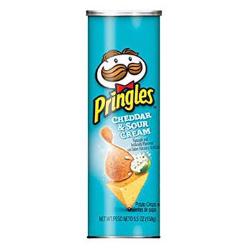 Pringles Cheddar & Sour Cream Potato Chips 155g - Available at Alosra Online Supermarket
