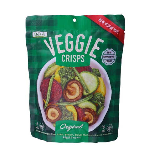 DJ&A Original Veggie Crisps 90g - Available at Alosra Online Supermarket