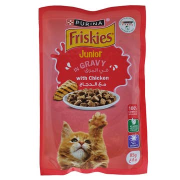 Purina Friskies Junior Chicken in Gravy 85g - Available at Alosra Online Supermarket