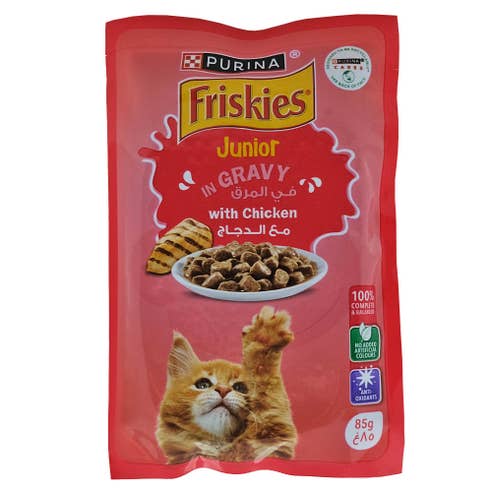 Purina Friskies Junior Chicken in Gravy 85g - Available at Alosra Online Supermarket