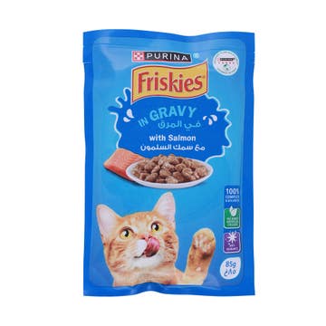 Purina Friskies Salmon in Gravy 85g - Available at Alosra Online Supermarket