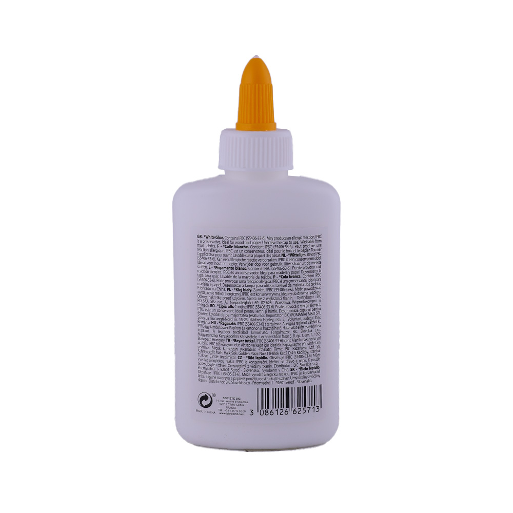 BIC White Glue 118ml back image