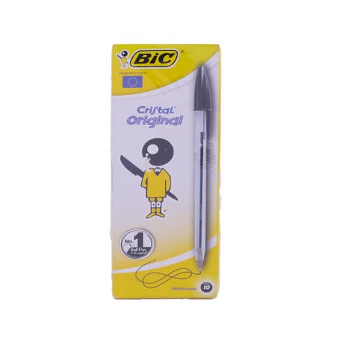 BIC Cristal Medium Point Ball Pen Box 10x2 - Available at Alosra Online Supermarket