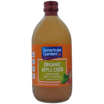 American Garden Organic Apple Cider Vinegar 473ml - Available at Alosra Online Supermarket