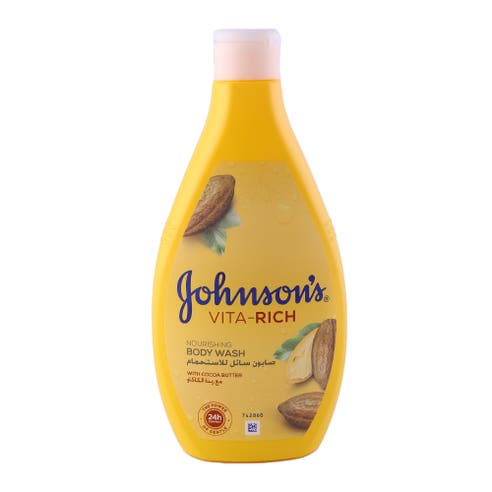 Johnson's Vita-Rich Cocoa Butter Body Wash 400ml - Available at Alosra Online Supermarket