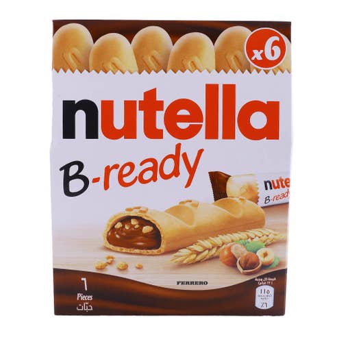 Nutella B-Ready Wafer 132g [6 Pack] - Available at Alosra Online Supermarket