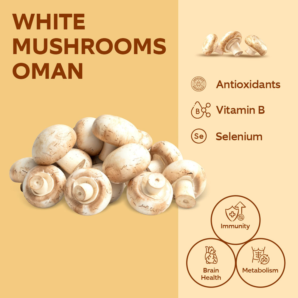 White Mushrooms 250g lifestyle image