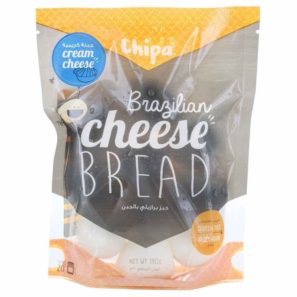 Chipa Brazilian Cheese Bread Cream Cheese 190g - Available at Alosra Online Supermarket
