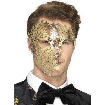 Deluxe Metal Filigree Phantom Mask - Available at Alosra Online Supermarket