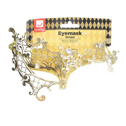 Smiffys Deluxe Metal Filigree Half Eyemask - Available at Alosra Online Supermarket