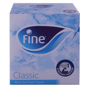 Fine Classic White Sterilized Tissues 2Ply 100's - Available at Alosra Online Supermarket