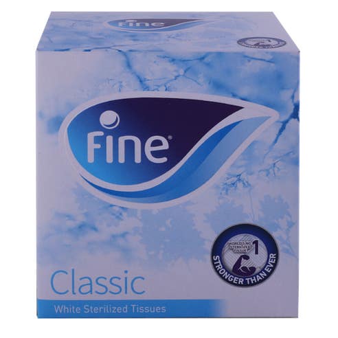 Fine Classic White Sterilized Tissues 2Ply 100's - Available at Alosra Online Supermarket