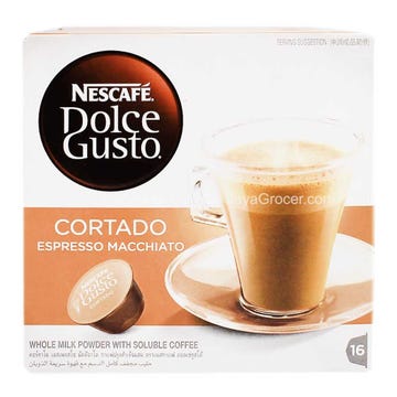 Nescafe Dolce Gusto Cortado Espresso Macchiato 100.8g - Available at Alosra Online Supermarket