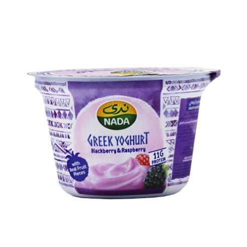 Nada Blackberry & Raspberry Greek Yoghurt 160g 
