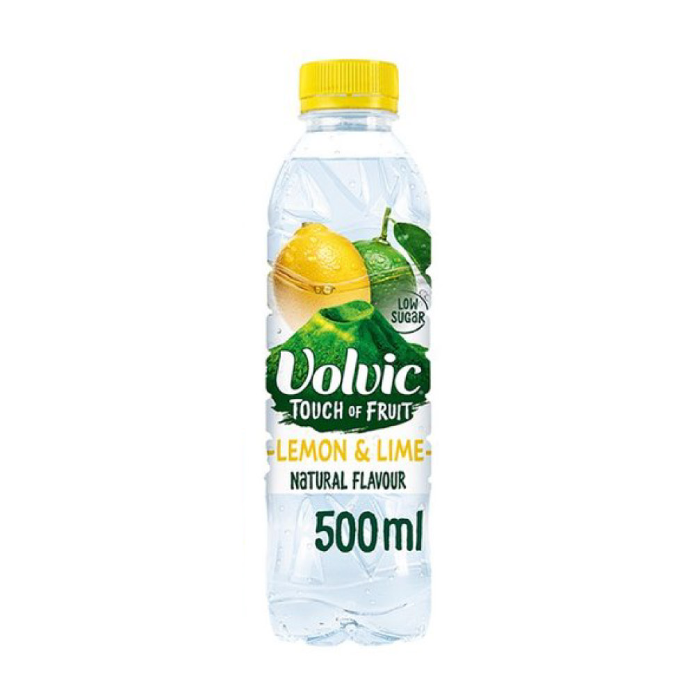 Volvic Lemon & Lime Touch of Fruit Water 500ml - Available at Alosra Online Supermarket