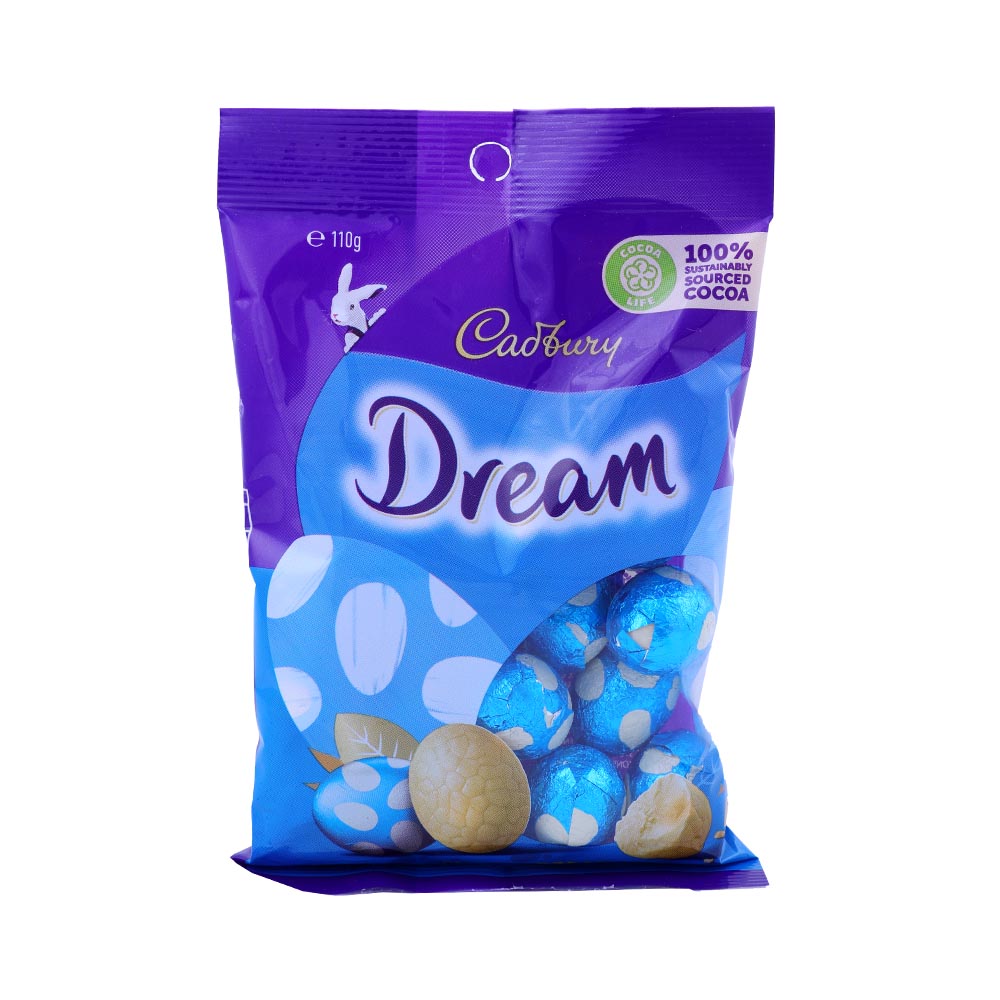 Cadbury Dream Chocolate Egg Bag 110g - Available at Alosra Online Supermarket
