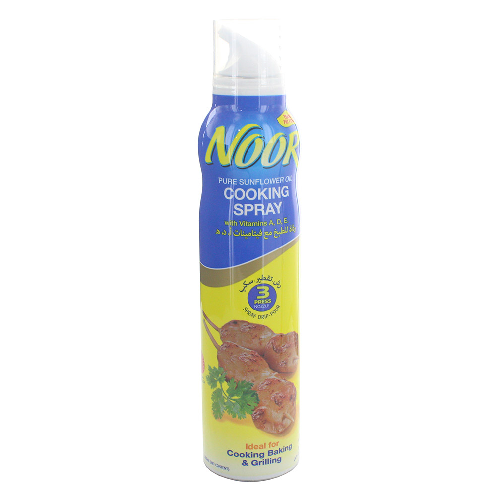 Noor Sunflower Cooking Spray Oil 200ml - Available at Alosra Online Supermarket