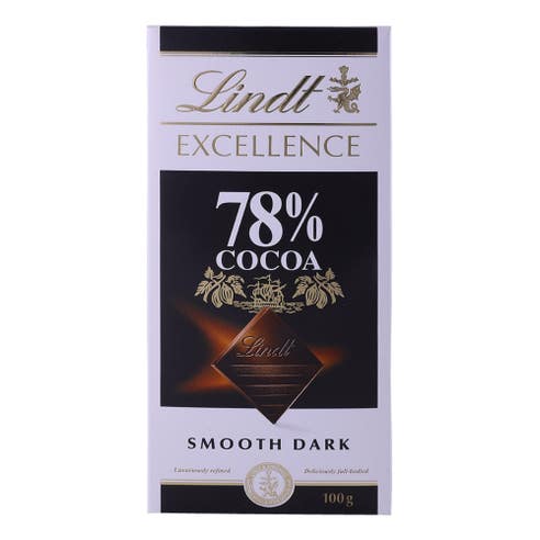 Lindt Excellence 78% Cocoa Smooth Dark Chocolate Bar 100g - Available at Alosra Online Supermarket